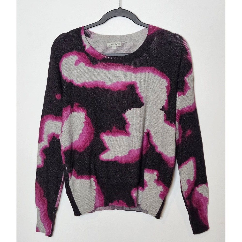 Evereve Jamison Penelope‎ Sweater Womens Small Tie Dye Pullover Knit Crew Neck